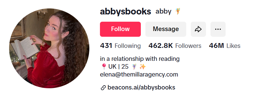 abbysbooks อินฟลูเอนเซอร์นักอ่านสายแฟนตาซี
