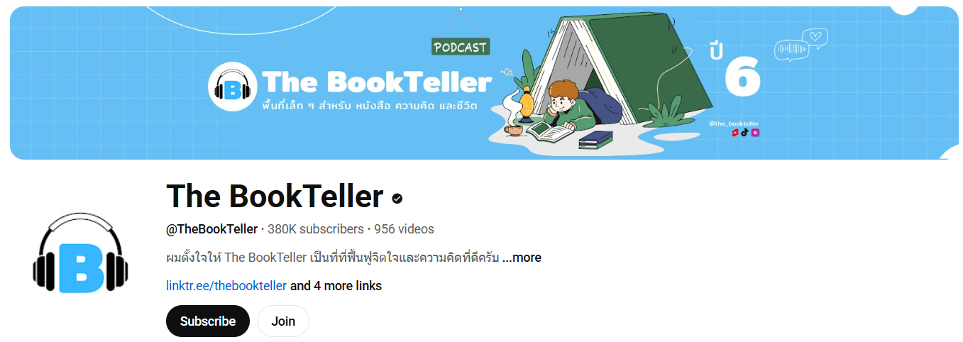 The BookTeller อินฟลูสายอ่านที่แนะนำหนังสือด้วยภาษาเป็นกันเอง